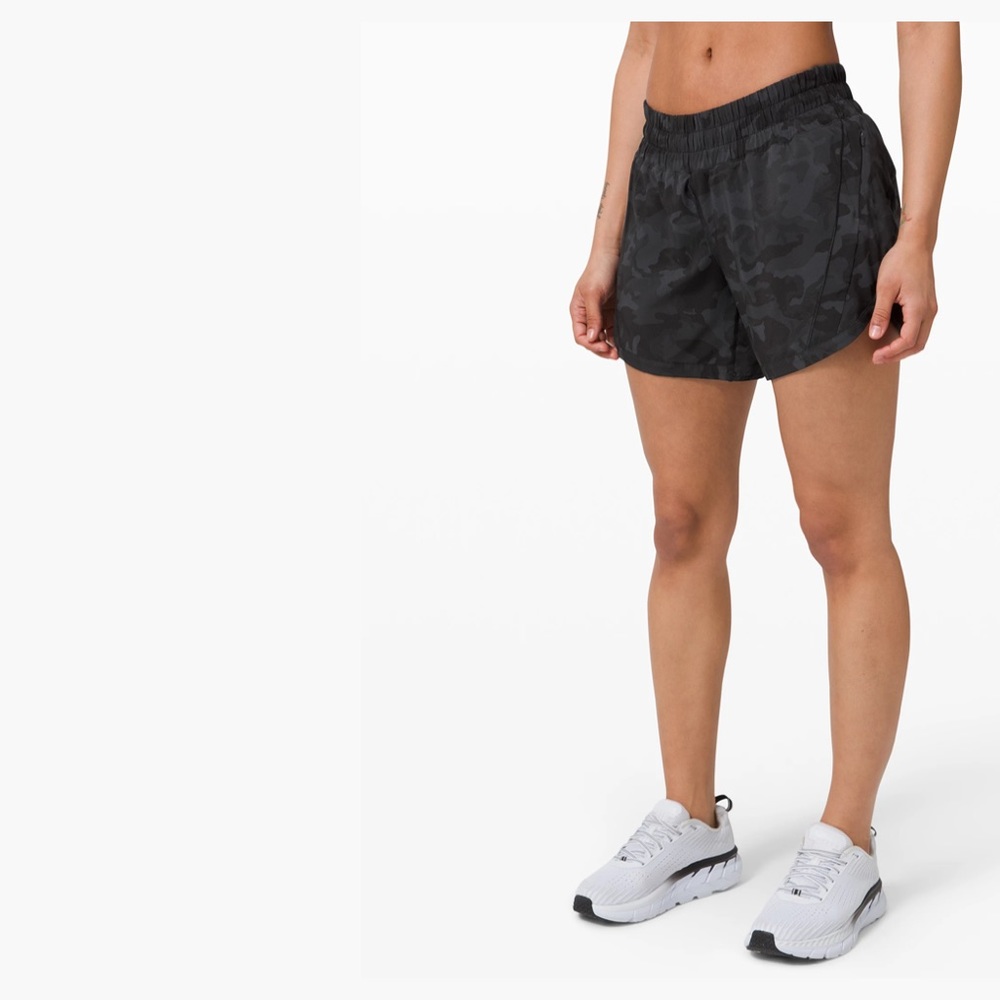 Lulu Lemon Track That Short Size 4 Camo Multi Grey